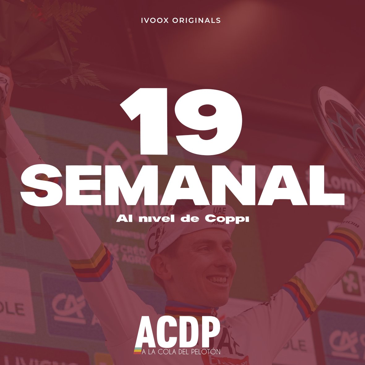 🎙️ ¡#SemanalACDP con Il Lombardia!

🌈 Pogačar, a la altura de Coppi
🤪 Los ataques de km0
👀 Remco, Del Toro y Seixas

🗣️ <a href="/EnekoCarrillo/">Eneko Carrillo</a> 
🗣️ <a href="/GabriGianuz/">Gabriele Gianuzzi</a> 
🗣️ <a href="/AlbertRiveraR/">Albert Rivera Rabal▲</a>
 
Ya en <a href="/ivoox/">iVoox</a> ➡️ go.ivoox.com/rf/160591100