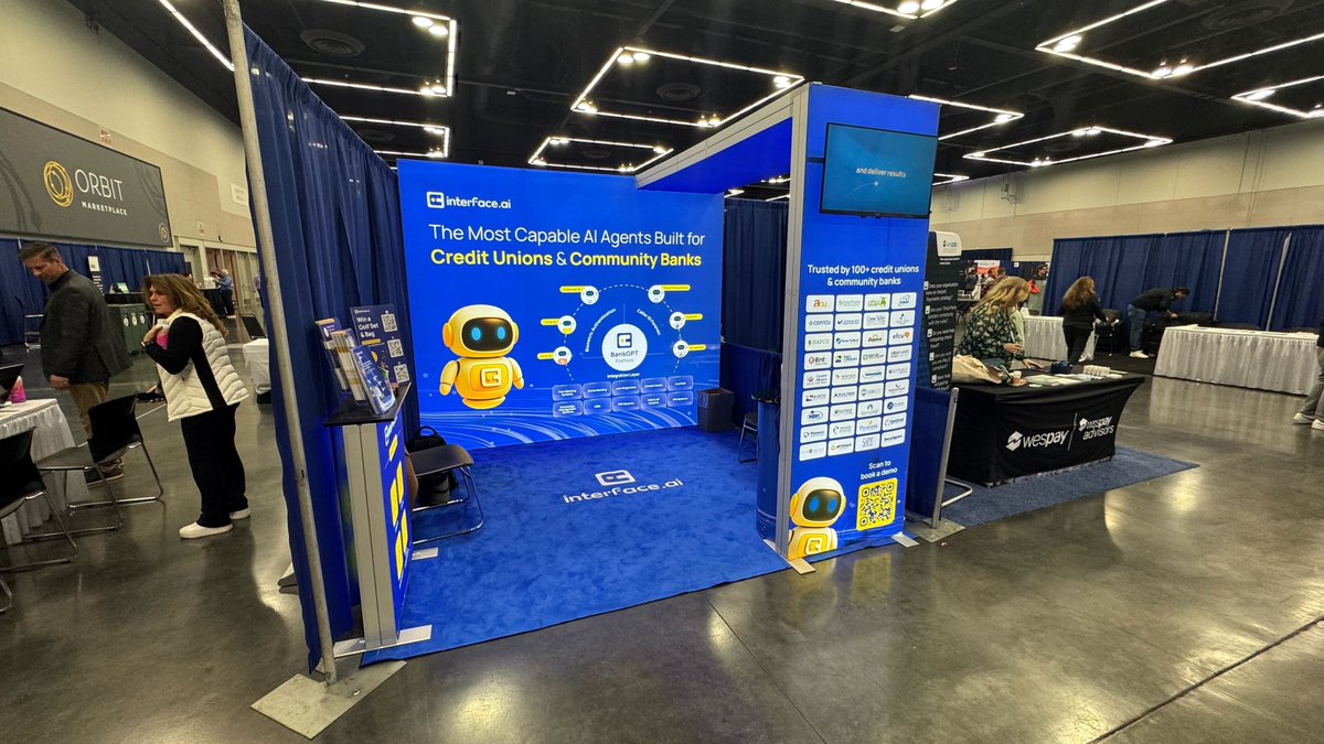 interfaceAI's tweet image. 🚀 We’re live at MAXX 2025!
Visit booth #341 to see our AI agents in action and learn how interface.ai is helping credit unions transform member engagement. 🤖💬
✨Stop by and connect with our team!
interface.ai/events/maxx-20…
#MAXX2025 #CreditUnions #AgenticAI