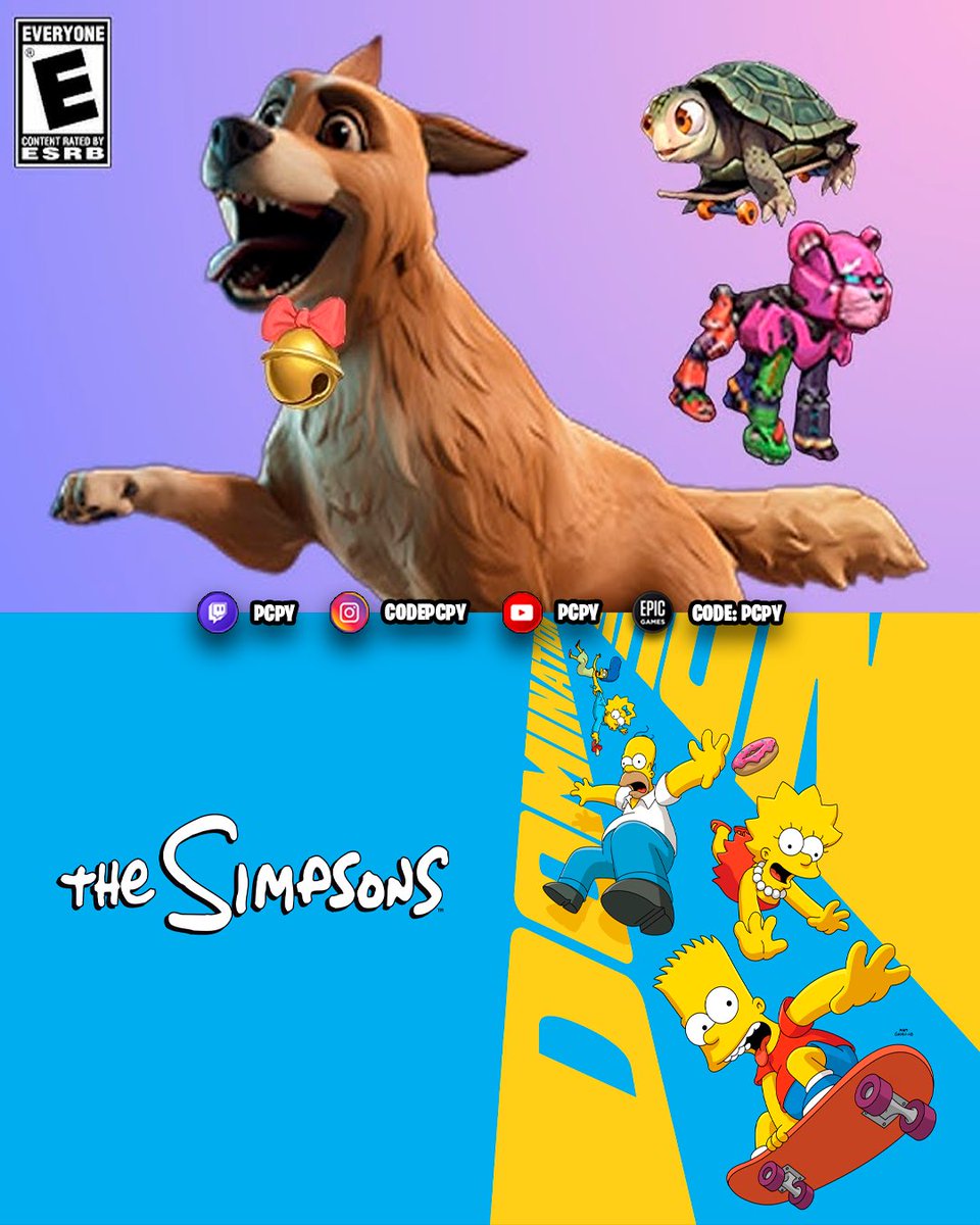 codepcpy's tweet image. Las mascotas / compañeros llegarán en la mini temporada de Los Simpsons el 1 de noviembre, se desconoce si será de tienda o pase.
#Fortnite cc: @SpushFNBR & @Loolo_WRLD