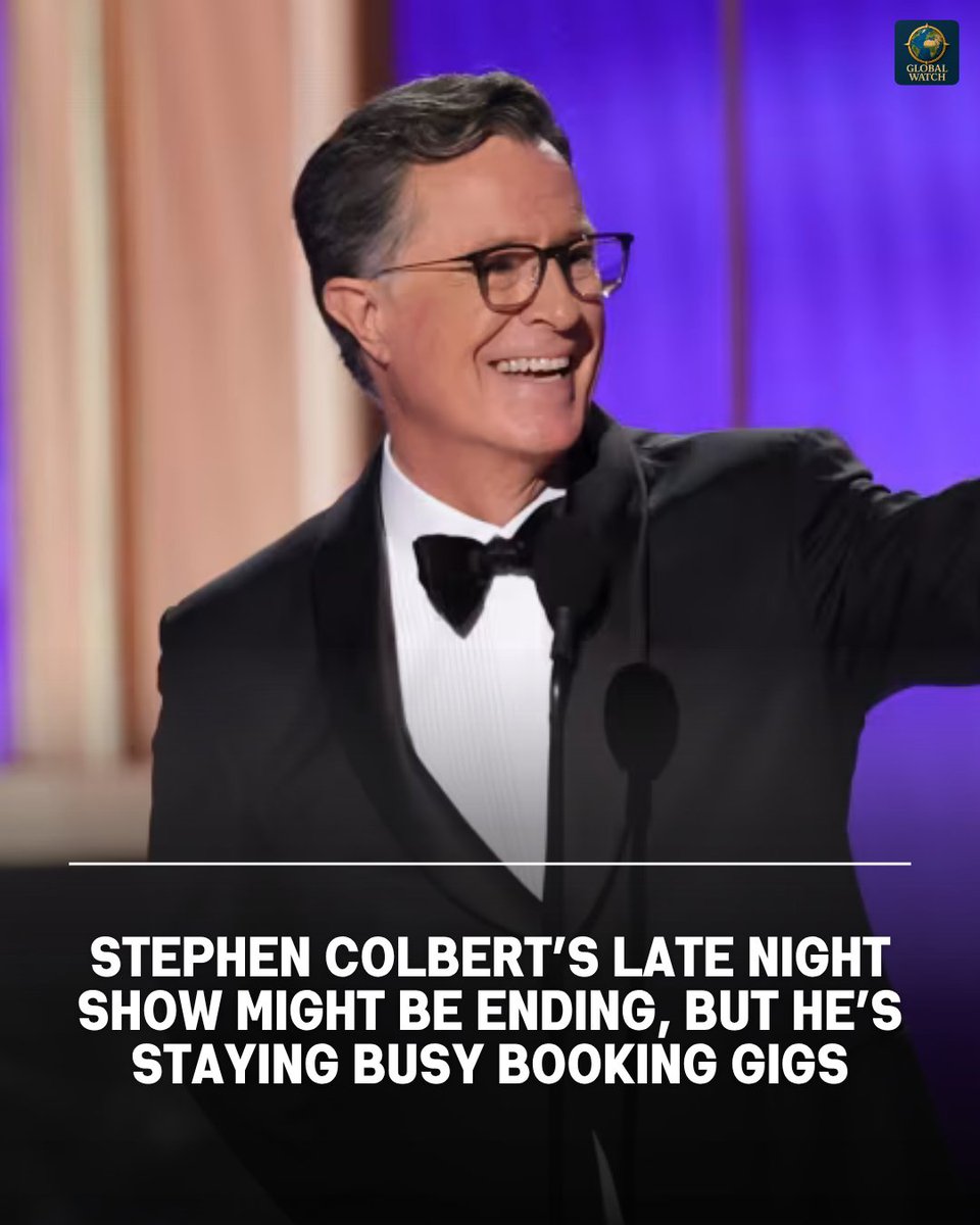 globalwatch_uk's tweet image. Stephen Colbert is keeping busy even as The Late Show winds down in May 2026. He had a cameo on Elspeth as a talk show host who dies and will voice the Digital Dean of Students in the upcoming Star Trek: Starfleet Academy series.

#StephenColbert #Elspeth #StarTrek