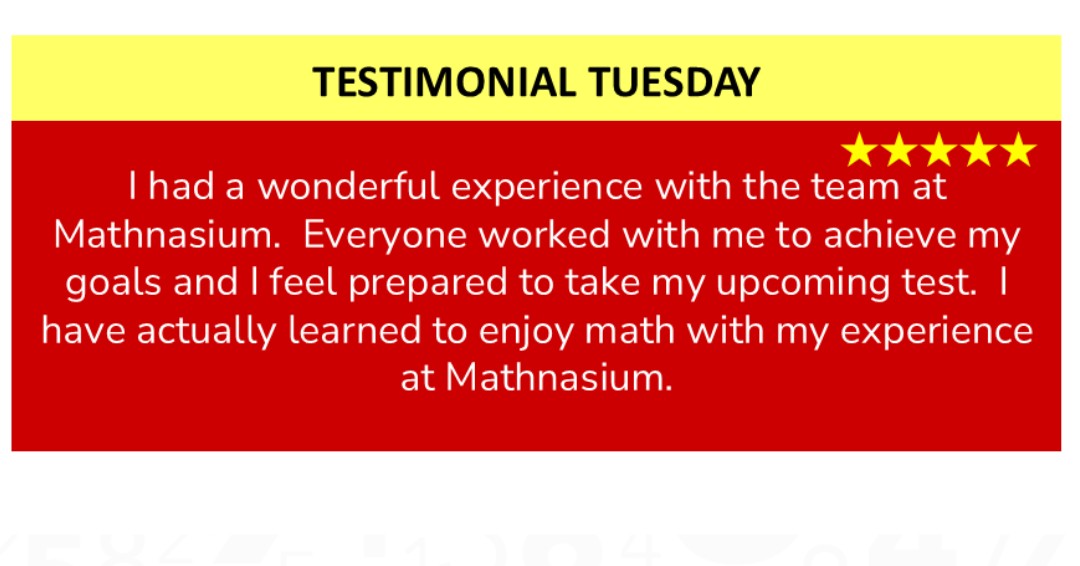 Mathnasiumwin's tweet image. #TestimonialTuesday #Mathnasium #MathHelp #MathTutoring #WinchesterVA