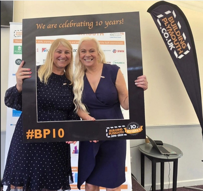 buildplymouth's tweet photo. All set up ready for our Building Plymouth 10-Year Anniversary Summit tomorrow 
@plymouthcc
#BP10 #construction#skills4plymouth 
#plymouthworkingtogether #soproud
#believeyoucantogetherwewill 
@CouncillorTudor  #CouncillorSallyCreswell https://t.co/4nzwlNifog