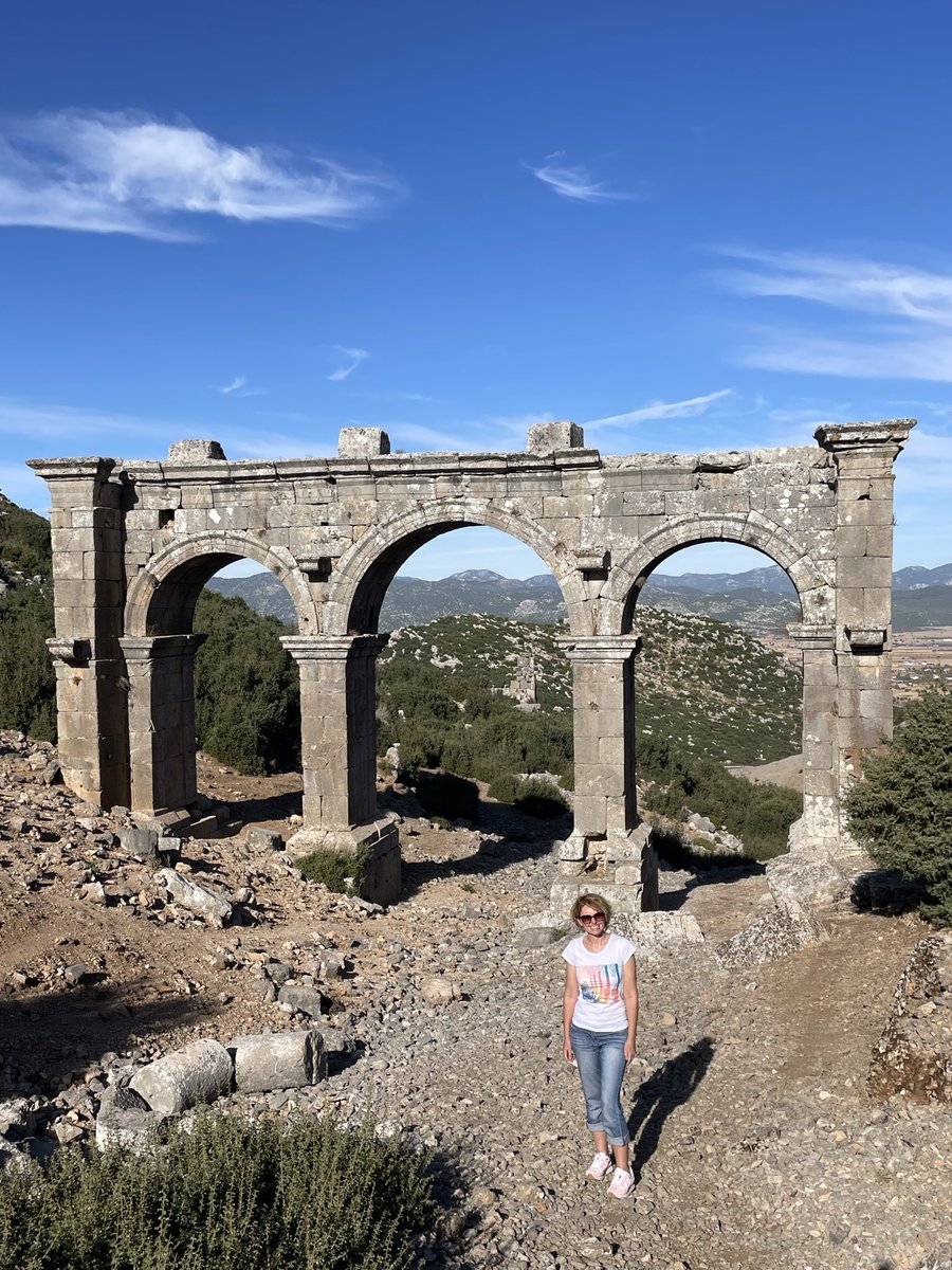 Yesterday, I also went to see the Arch of Ariassus, a triple-arched gateway that marked the main entrance to the city. It stands on the southern side of the site, near the ancient city’s necropolis,

This Roman arch was built between AD 220 and 240 and is almost entirely
