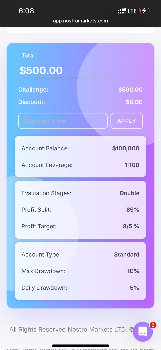 Just purchased <a href="/OfficialNostro/">Nostro</a> account with as low as $250 Only with 50% OFF

Sign up; app.nostromarkets.com/sign-up?ref=R2…

Get Funded 
       Get Paid