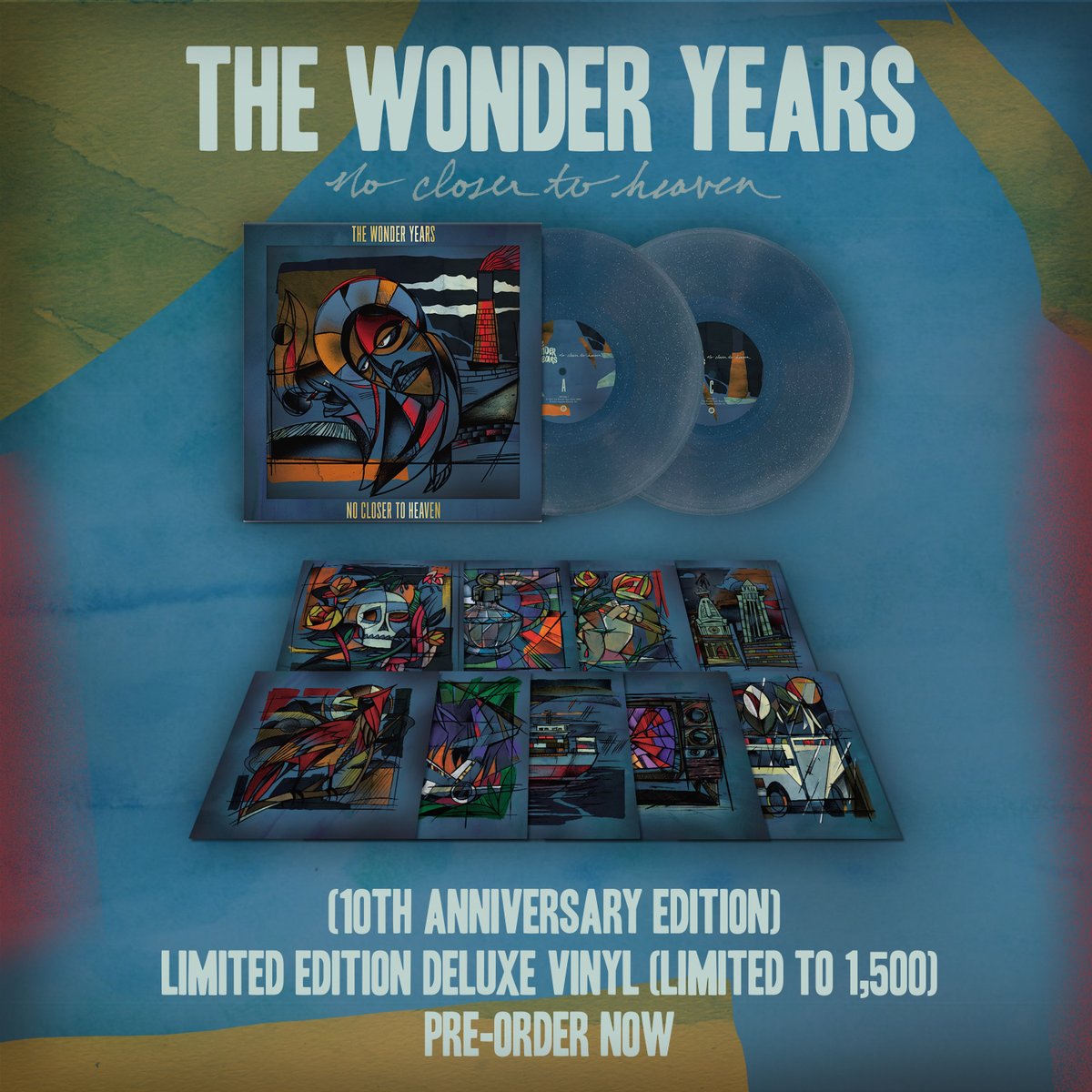 Happy 10 year anniversary, No Closer To Heaven.  <a href="/thewonderyears/">The Wonder Years</a>  remixed/remastered album is streaming right now everywhere you listen to music.

No Closer To Heaven 10 Year Anniversary Deluxe Vinyl is available to pre-order now.

ffm.to/NCTH10

Happy listening ❤️