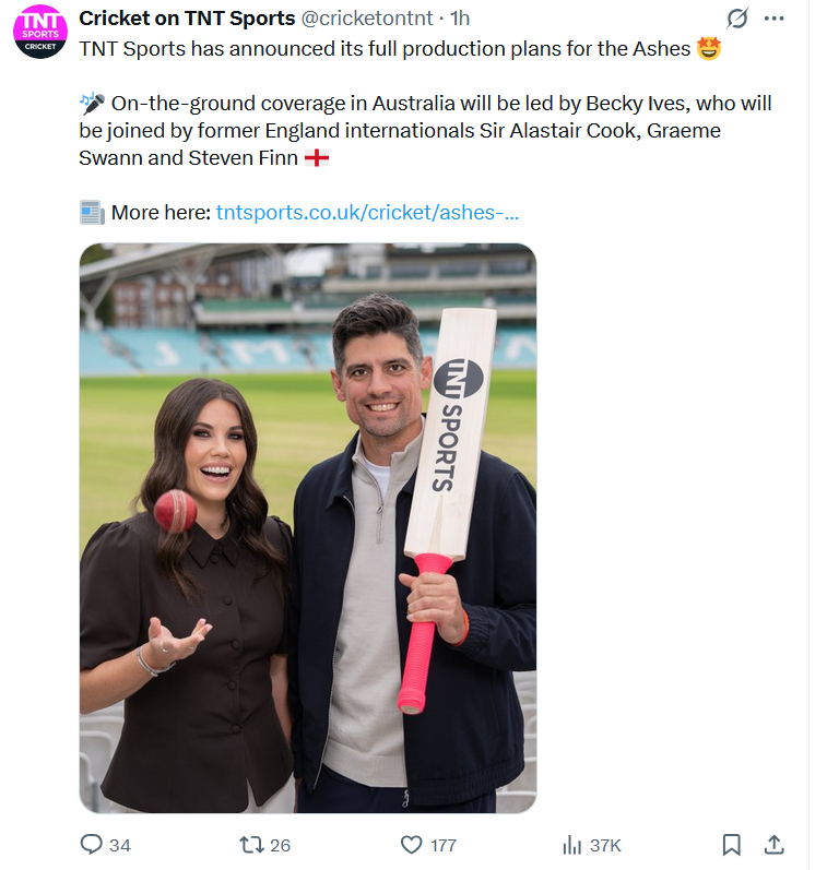 Graeme Swann AND Sir Alastair Cook?

I'm out.