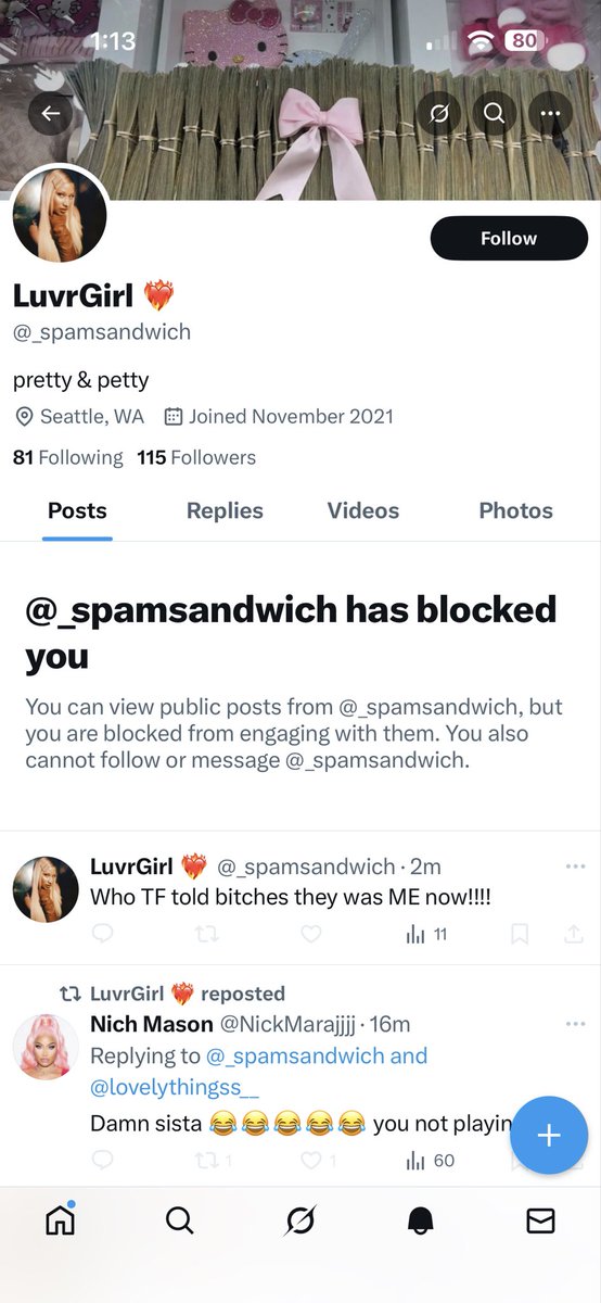 underscore_kt's tweet image. dumb bitch blocked me before i could respond 😭