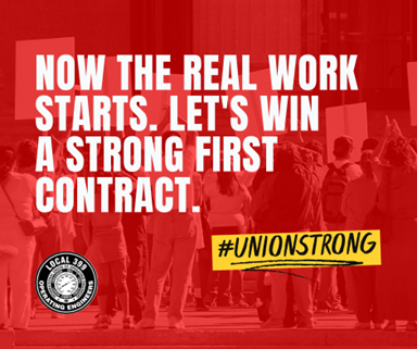 IUOELocal399's tweet image. We won our union — now we’re ready to win a strong first contract at @Advocate Health Care in Chicago! 💪 #UnionStrong #UnionYes #Local399