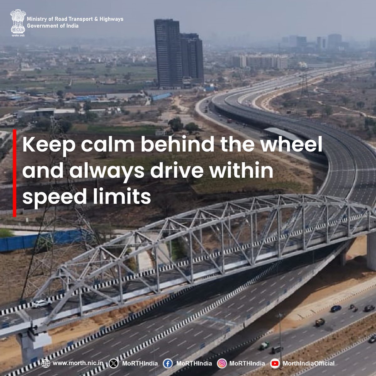 MORTHIndia's tweet image. Adopting simple habits such as driving within speed limits can make a huge difference in ensuring road safety. 
#SadakSurakshaJeevanRaksha #RoadSafety