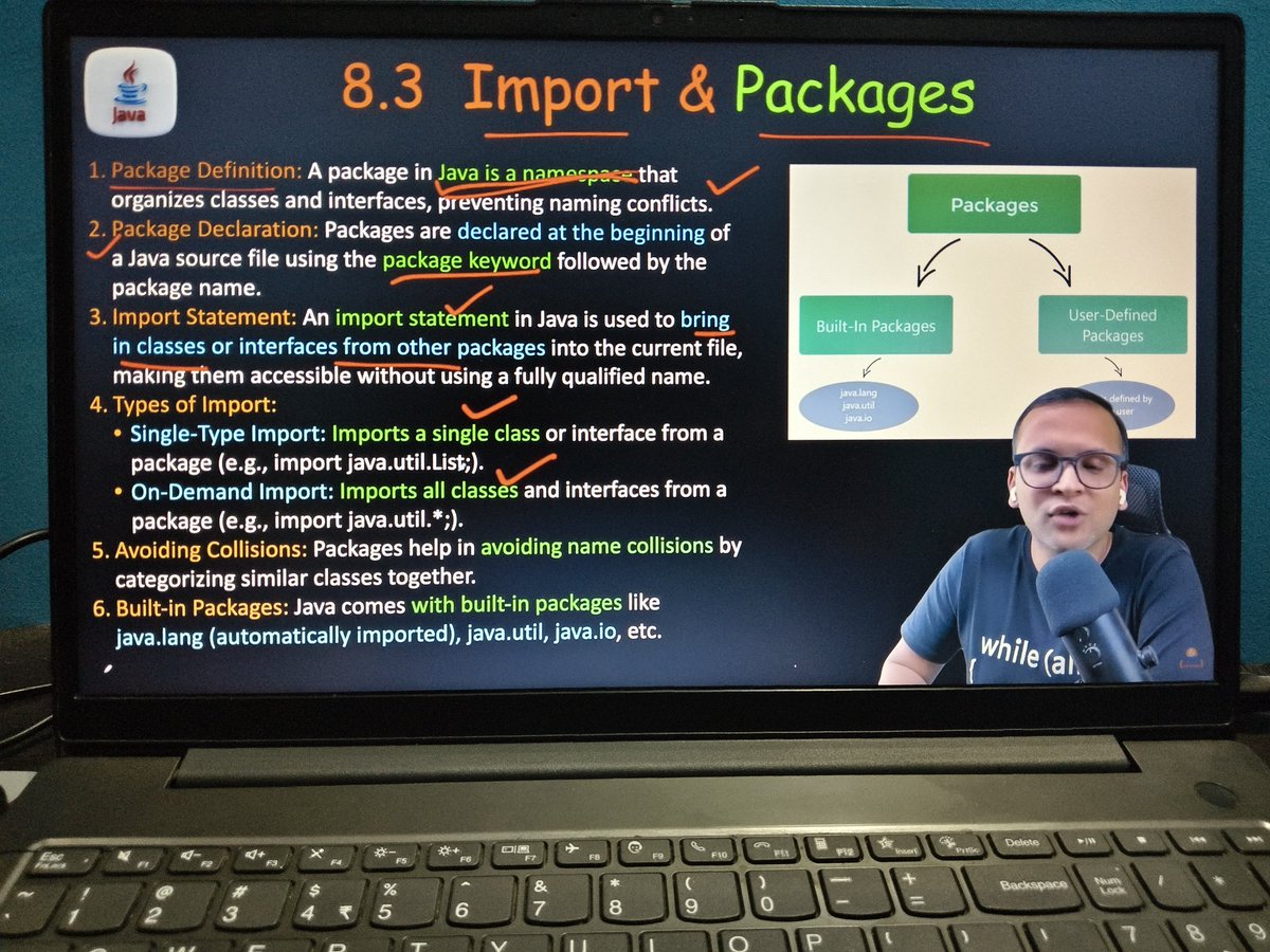 programmerArjun's tweet image. #DAY7
Learned about :-
1.) Encapsulation 
   - Import and packages
   - Access Modifiers
#100DaysOfCode #TUFWinterArc