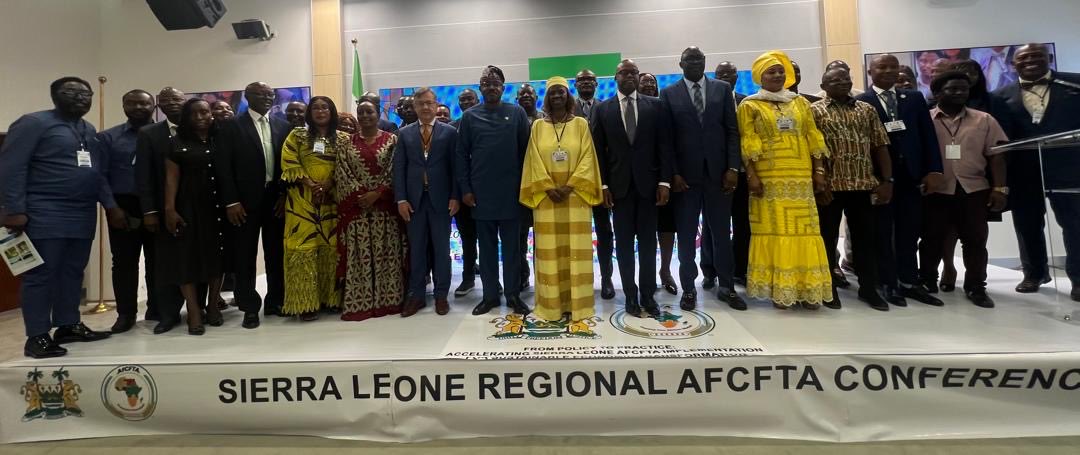 #AfCFTA Regional Conference in Freetown. The EU stands with Sierra Leone in deepening the continental and regional trade integration. We are committed to support business environnement reforms through the full implementation of AfCFTA. 
#GlobalGateway #TeamEurope #EUnaSalone
