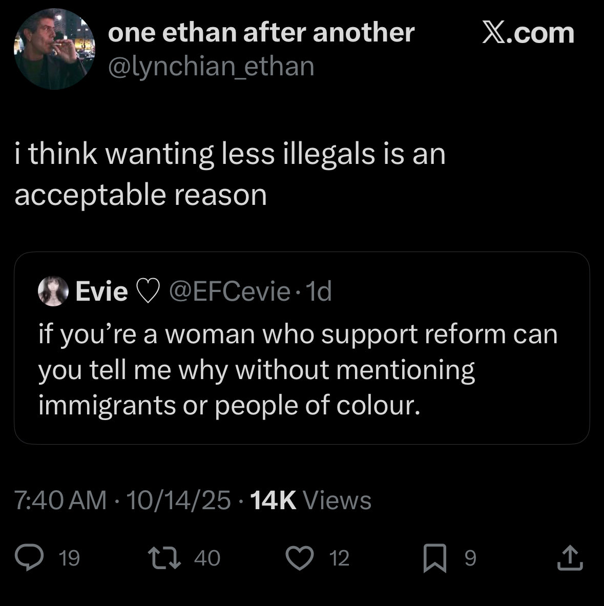 generally don’t like doing this but please unfollow this guy. and if you agree with any part of it you should unfollow me