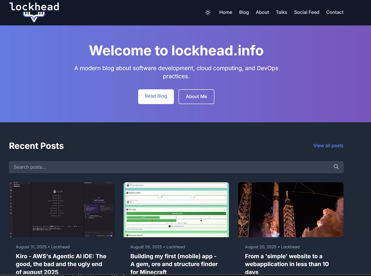 infosec_coder's tweet image. 🪄 🚨 AWS Hero - @Lockhead 🚨 🪄
#aws #infosec #linux #webdev #devops #devsecops
🛠️ A DevOps enthusiasts and a builder by heart. 🛠️
Software development, cloud computing, and DevOps practices.
Website: lockhead.info
YouTube: youtube.com/@cicdonaws