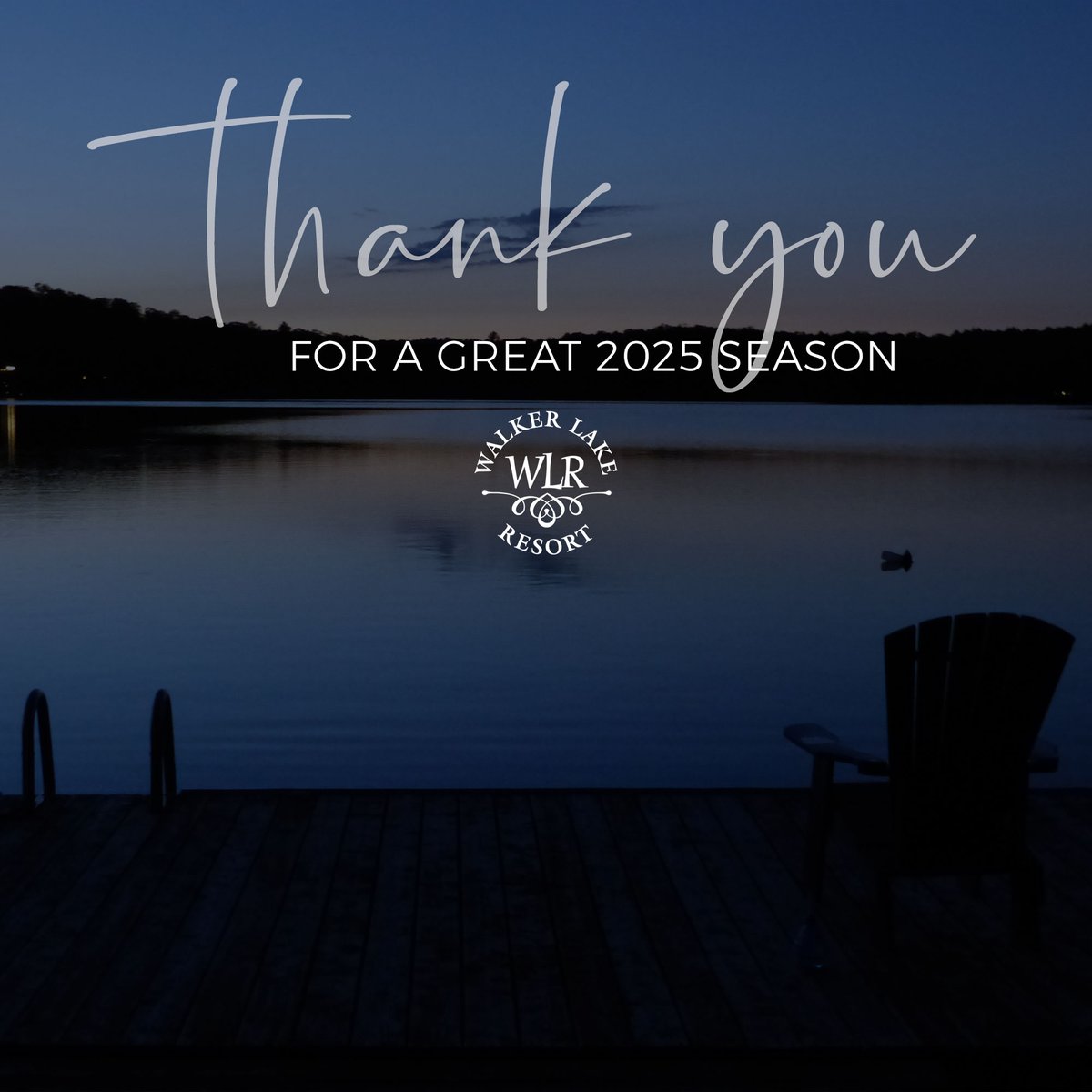 WalkerResort's tweet image. Walker Lake Resort has officially wrapped up for the season.

What a year it’s been! Thank you to all of our guests for sharing these moments with us. We’ll be counting down the days until we can welcome you back next spring!