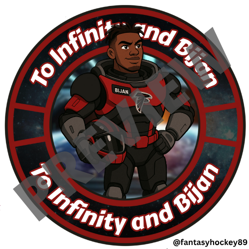 Day 30 of fantasy sports logos I’ve made. This is for a #fantasyfootball team with <a href="/Bijan5Robinson/">Bijan Robinson</a>  #NFL