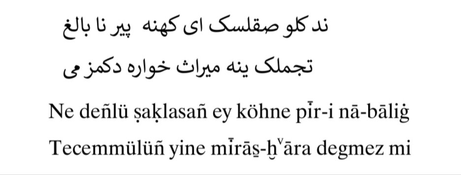 "Ey kemâle ermeden yıpranıp yaşlanmış kişi! Ne kadar saklasan da malın mülkün yine de mirasçılara kalmaz mı?"
