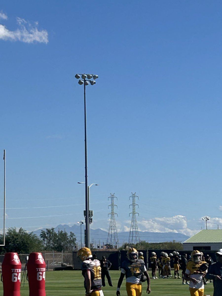 ASU quarterback Sam Leavitt practicing today at Arizona State’s practice. Still no word on if he’ll play Saturday against Texas Tech though after missing the Utah game due to injury #azfamily