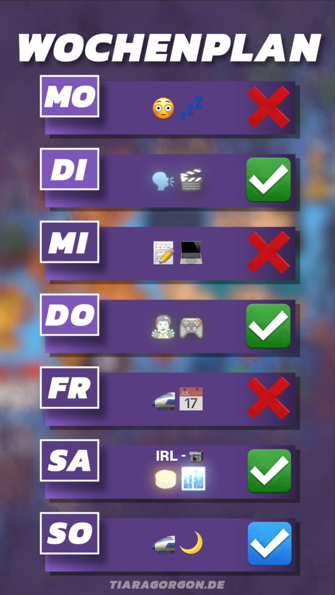 STREAMPLAN!!
Videos anschauen
Little Nightmares 3
IRL in Köln
Ich hab soooo Bock 😍😍