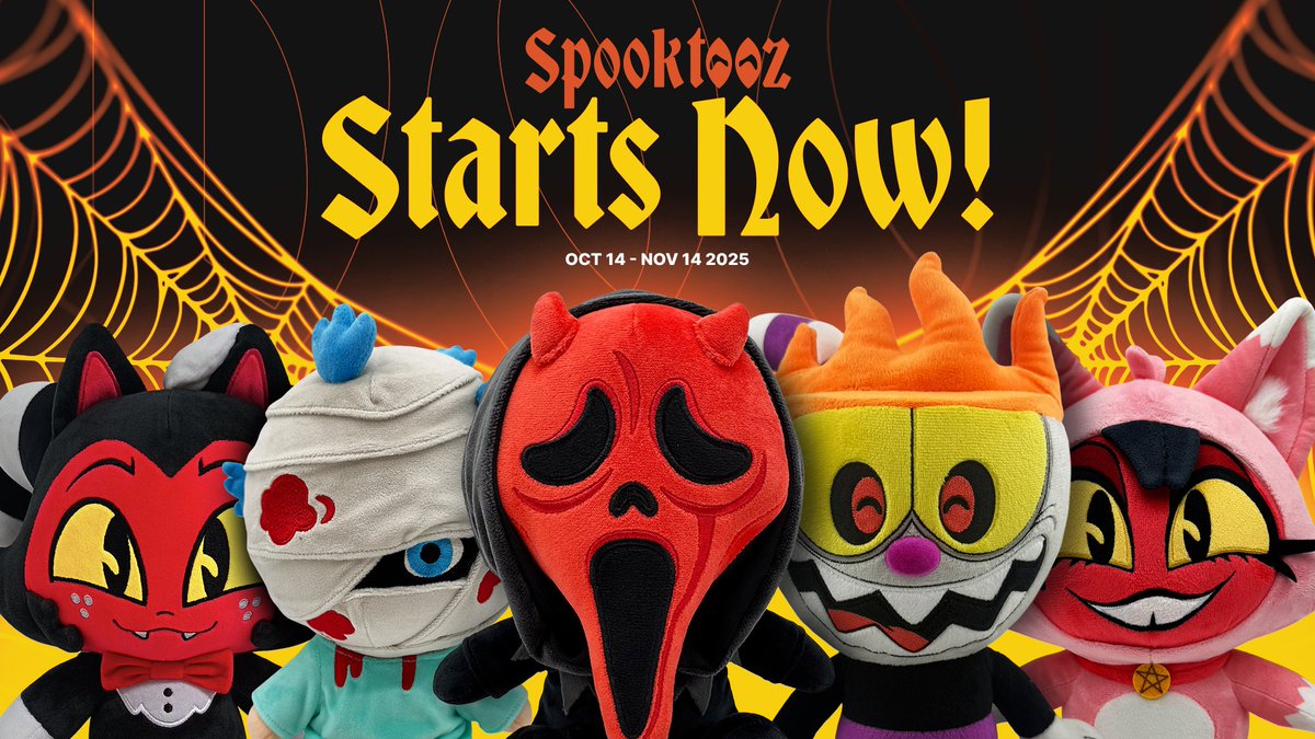 youtooz's tweet photo. BOO 👻 did i scare u?
the #SPOOKTOOZ Halloween event is ALIVE 🧟♂️
https://t.co/KIlGTiTCXQ
congrats to the winners! dm us for ur plush of choice ⤵️
@iwantkarl @queercoffeecup @_Zeentya_ @KingOfADice @Vampiresdotnet https://t.co/HzDjlz2e29
