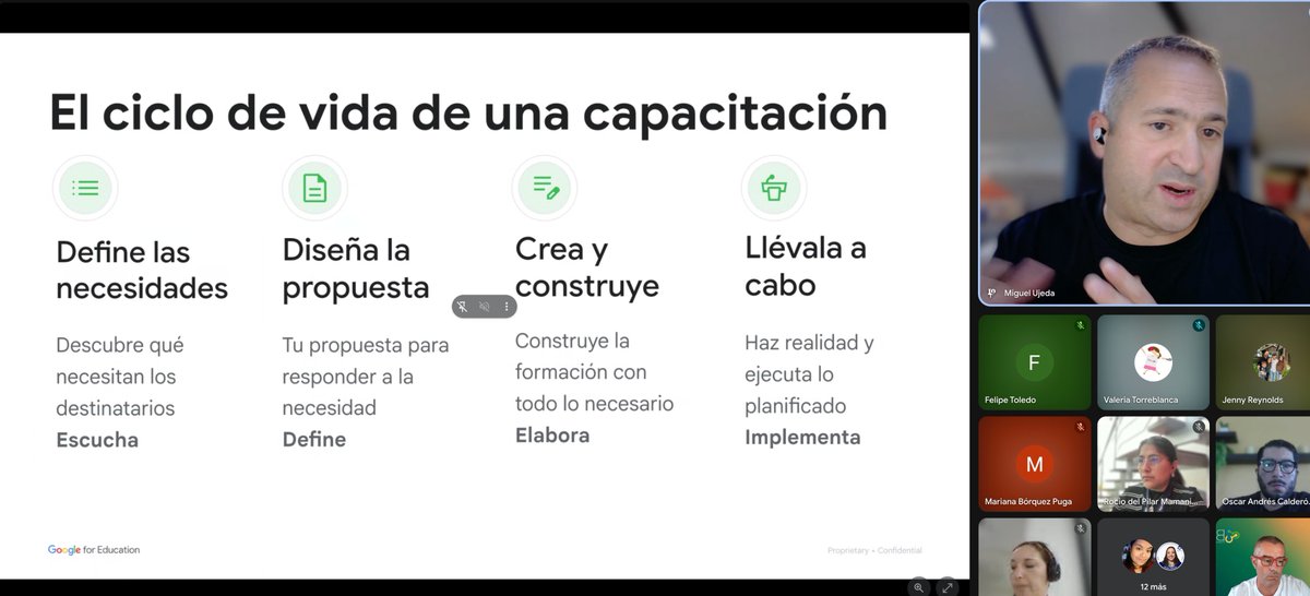 Asistimos a la primera sesión sobre capacitación para el desarrollo de acciones formativas llevada a cabo por <a href="/miguelujeda/">Miguel Ujeda Gálvez</a>. Estupendos consejos y recursos para enriquecer ofertas de formación. <a href="/GoogleForEdu/">Google for Education</a> <a href="/GoogleES/">Google España</a> <a href="/GonzaloETC/">Gonzalo Romero</a> #GoogleEDU