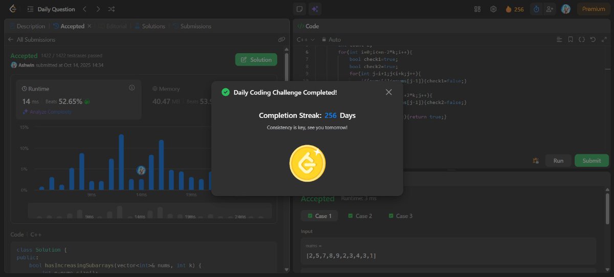 mystic_decoder's tweet image. Day 107                           

- Leetcode potd       
- 2 codeforces problems 
- Project (dialog component integration)                        

Do connect and join the grind! 🔥 

#nDaysOfCode #MERNStack #DSA #BuildInPublic #CodingJourney