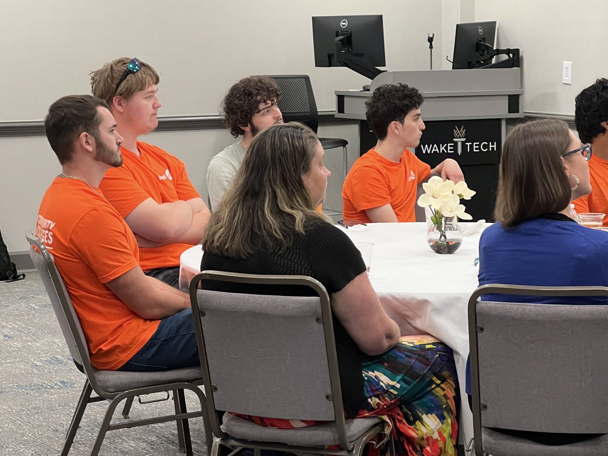 tracia31's tweet photo. Excited to celebrate @waketechcc’s first Boost students, a new innovative @NCCommColleges college-to-career completion initiative to help students ladder up into high-demand #STEM careers! https://t.co/6VxFL75U8k