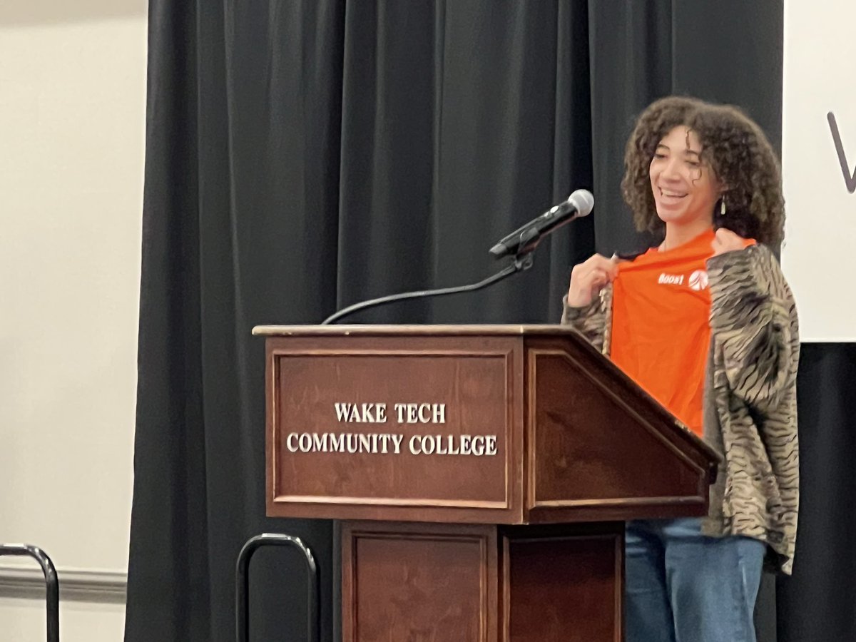tracia31's tweet photo. Excited to celebrate @waketechcc’s first Boost students, a new innovative @NCCommColleges college-to-career completion initiative to help students ladder up into high-demand #STEM careers! https://t.co/6VxFL75U8k