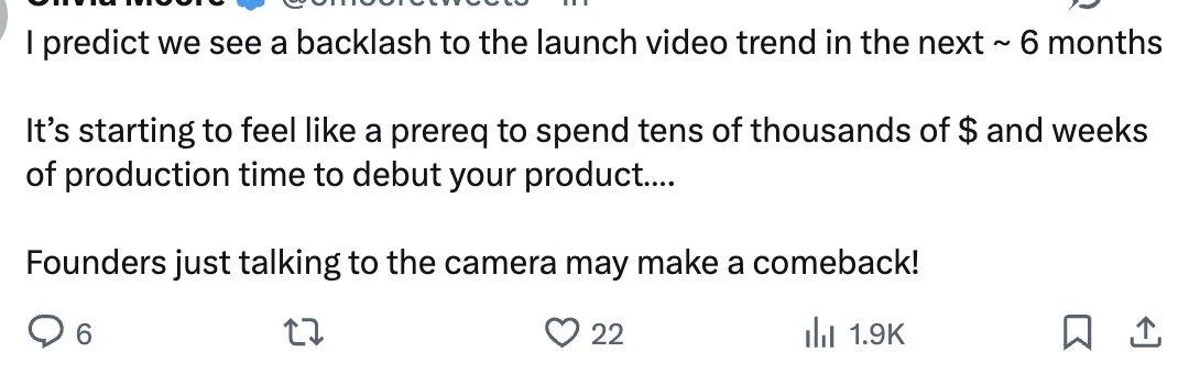 this is true of course. it already happened. poke + anthropic ads marked the top for 'heavy' tech co spots

what was once scarce no longer is. 2026 will be much 'lighter' — in form, tone, spirit

but i promise you it wont be a simple reversion to founders talking to cameras.