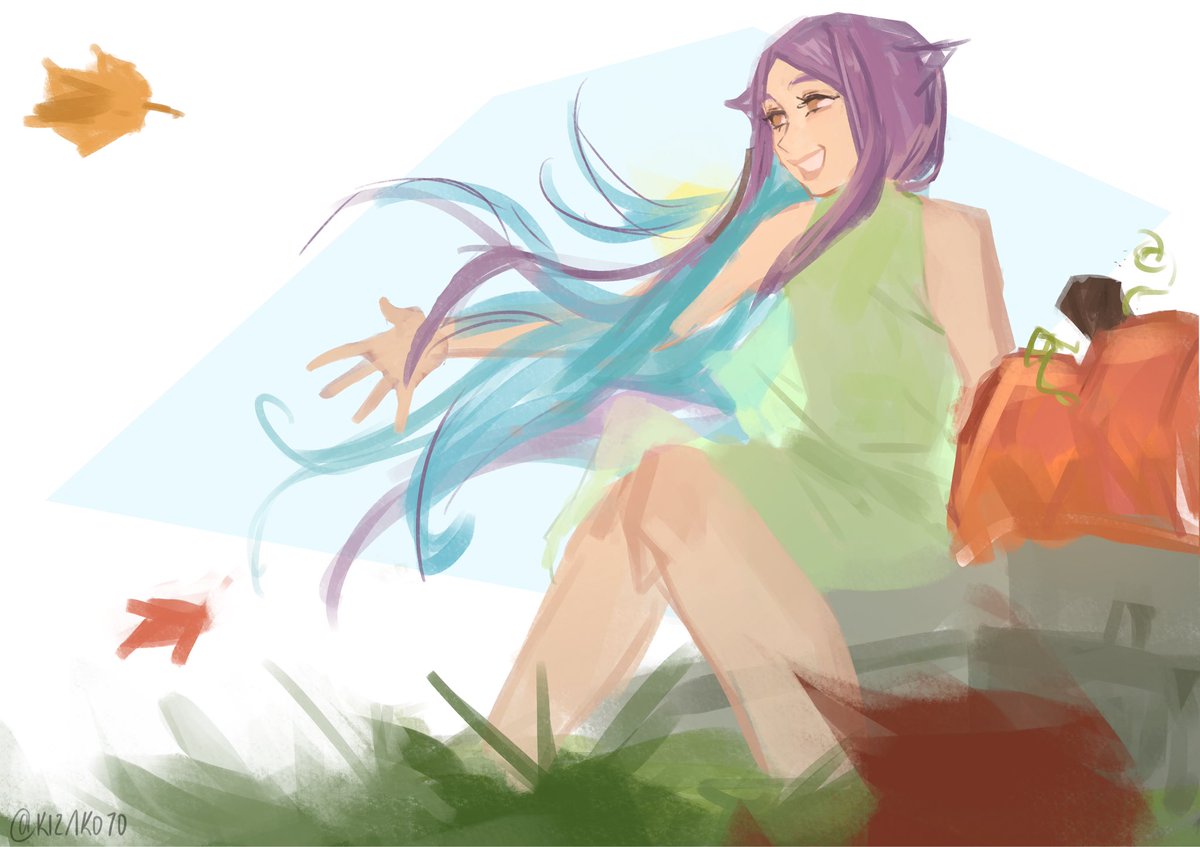 Kizakoto's tweet image. 20 min freestyle doodle before work