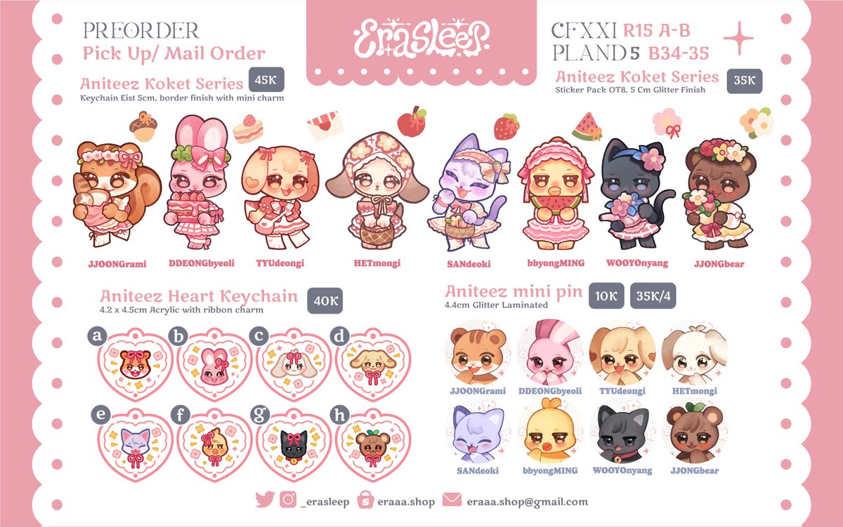 🤍 𝒮𝒽𝒶𝓇ℯ 𝒾𝓈 𝒶𝓅𝓅𝓇ℯ𝒸𝒾𝒶𝓉ℯ𝒹  🤍

Hello! Here’s my first pre-order catalogue for #PLANDSeasonofWishes &amp; #CF21 #CFXXICatalogue

🍒 Original, Ateez, The boyz, Stray kids.
🍮 PO 15 October - 22 october
🍓 BOTH DAY (both event)
📮⤵️