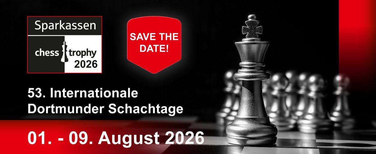 🗓️✏️Save the Date!
♟️International Dortmund Chess Days 2026

#chess