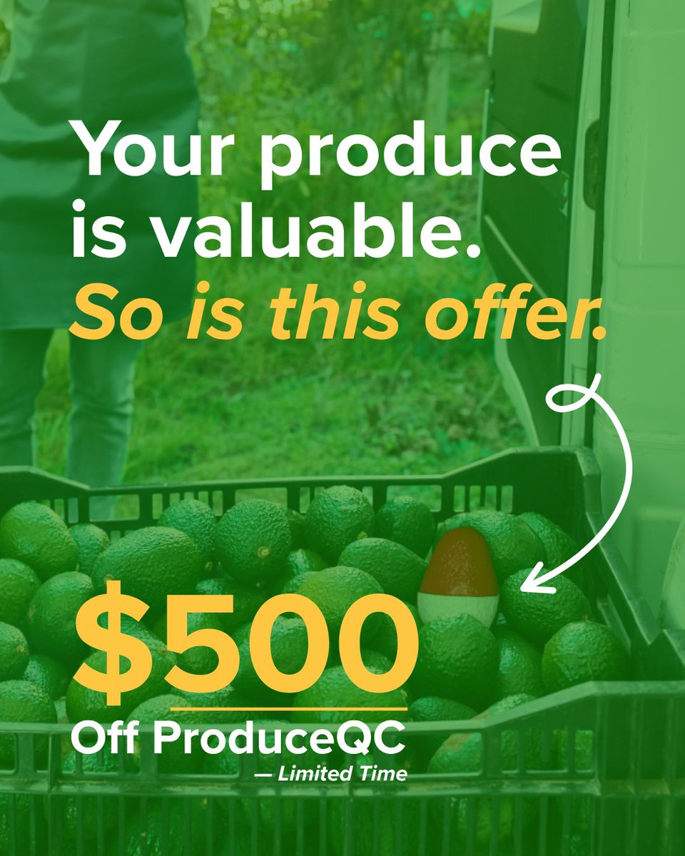 aaggrrii_masi's tweet image. Every bruised crate is lost profit.

ProduceQC™ gives you the visibility to prevent it—at every step.

Get $500 off your kit today and protect what matters most.

hubs.li/Q03CvhrT0

#ProduceProtection #SmartSensors #FarmToMarket #ProduceQuality #PostHarvestLoss