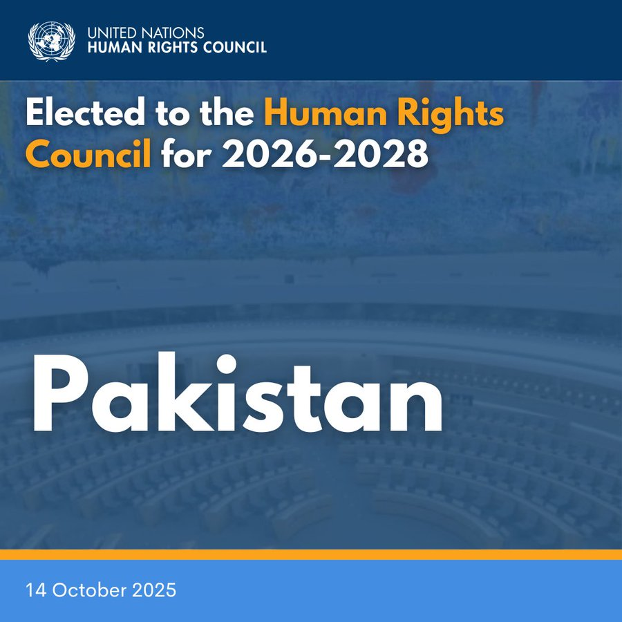 PakistanUN_NY's tweet image. Pakistan has been elected to the UN Human Rights Council (HRC) for a term of three years from 2026 to 2028.
Pakistan secured 178 votes in the General Assembly today. This will be Pakistan's sixth term on the HRC.