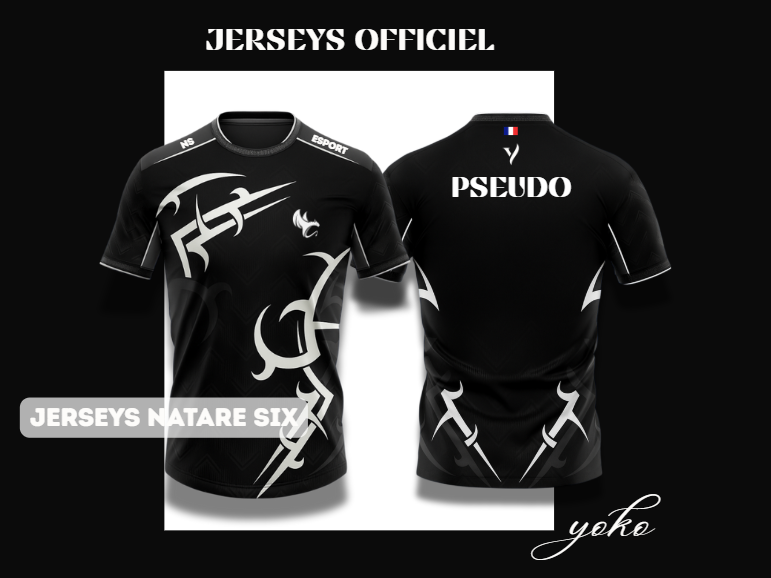 2 Nouveau Maillot <a href="/Nataresix/">Natare Six</a> ❤️🤍🖤

chezyokoesport.fr/equipes-esport…