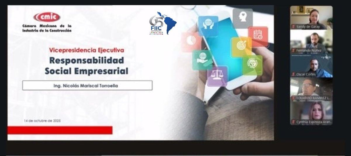 FIICLAT's tweet photo. Nuestro presidente #FIIC, Ing. Eduardo Ramírez Leal, participo hoy en la reunión de la Comisión de Responsabilidad Social Empresarial de la #CMIC. 🇲🇽

Un espacio para impulsar prácticas éticas у sostenibles que beneficien al sector…

#mexico https://t.co/cgloyOxf8t
