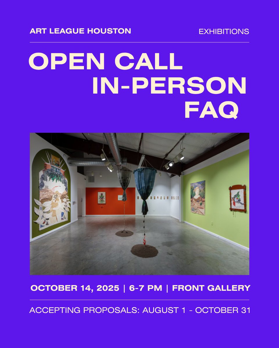 Happening Today: Open Call Q&amp;A Session - mailchi.mp/artleaguehoust…