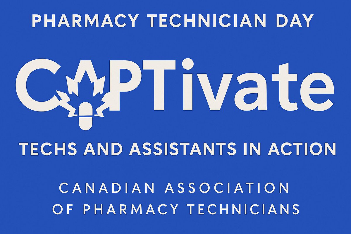 In just one week, we will celebrate Pharmacy Technician Day (Tuesday October 21, 2025). 

📸 Send us your best “in action” photos by Sunday October 19th at 7:00pm EST to Lyona Lunter at LLunter@capt.ca to be featured on CAPT’s social media and the new "CAPTivate" website feature!