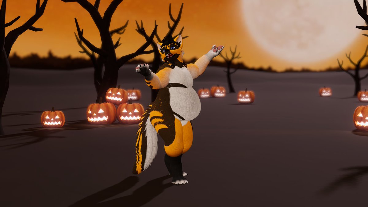 As a treat here's another one but with my hound. Looks like the shepwolf  after a few weeks of fattytober, has put on a fair bit of weight...from cheap candy to all those Halloween themed doughnuts and coffee before,after and during work~