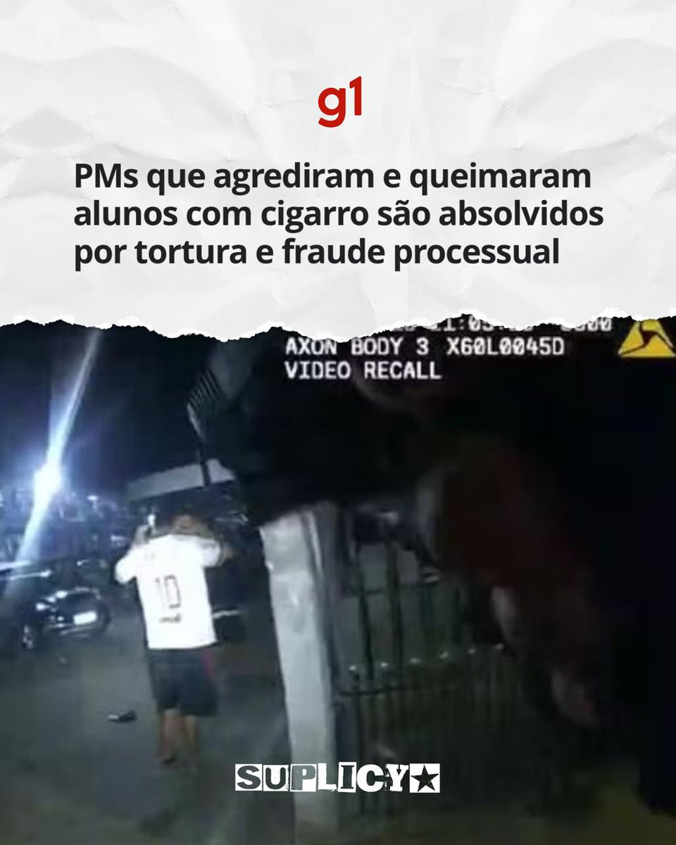 esuplicy's tweet image. É inaceitável que jovens sejam vítimas de violência praticada por agentes do Estado e que, mesmo diante de provas, haja absolvição. Em maio do ano passado, policiais militares agrediram e queimaram com cigarro dois estudantes de 14 anos na zona leste de São Paulo. +