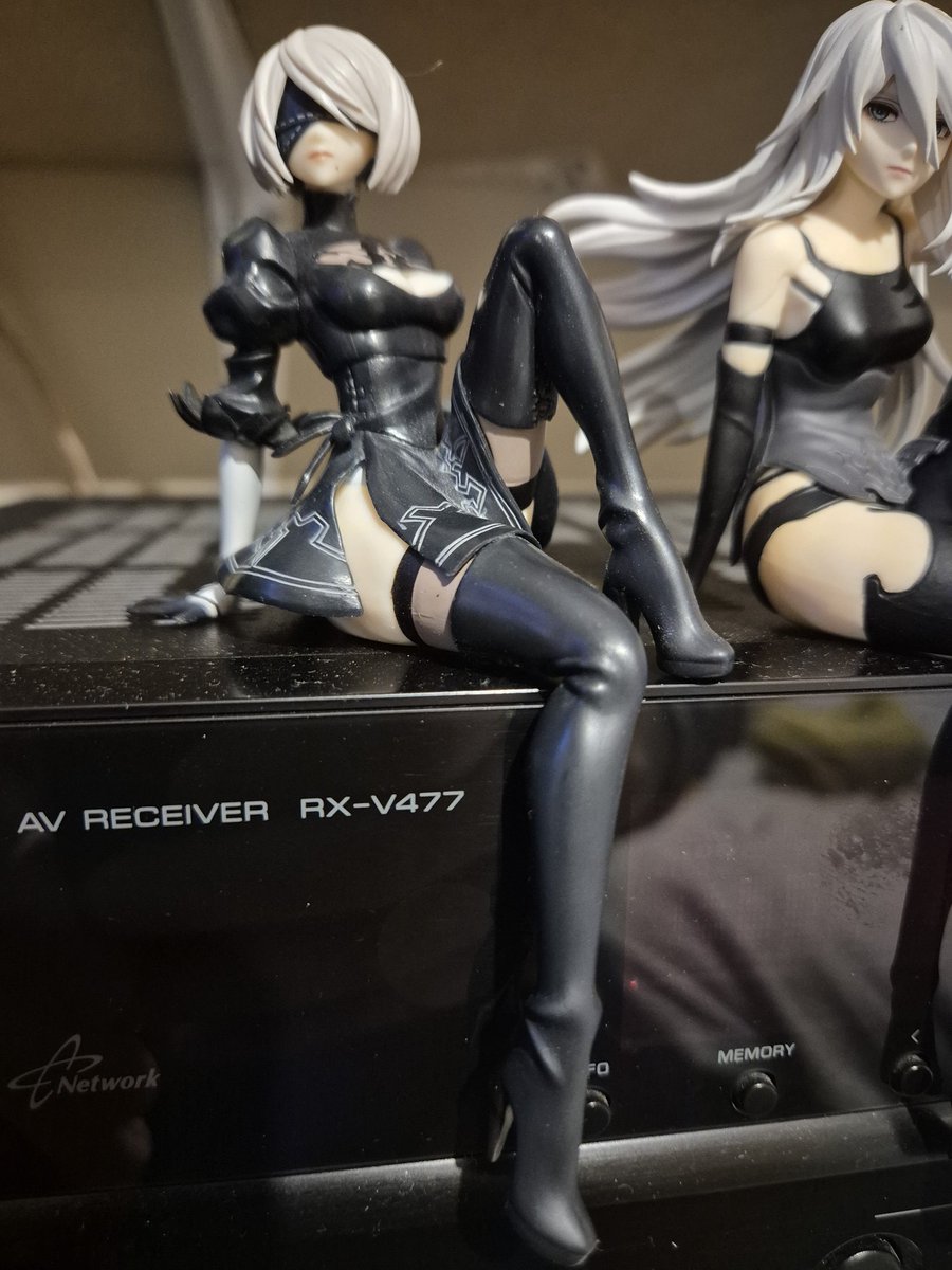Nier Automata 2B and A2 Noodle stoppers. Do like these two figures. #NieRAutomata #Sega