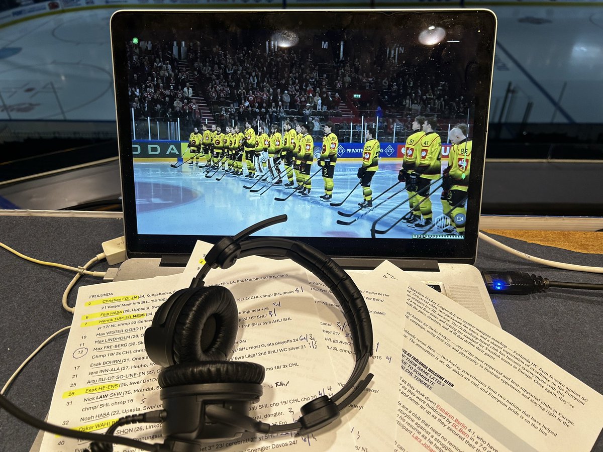 Today is the first ever matchup between <a href="/frolunda_hc/">Frölunda HC</a> and <a href="/scbern_news/">SC Bern</a> today. On the call for today’s matchup taking place in Gothenburg.