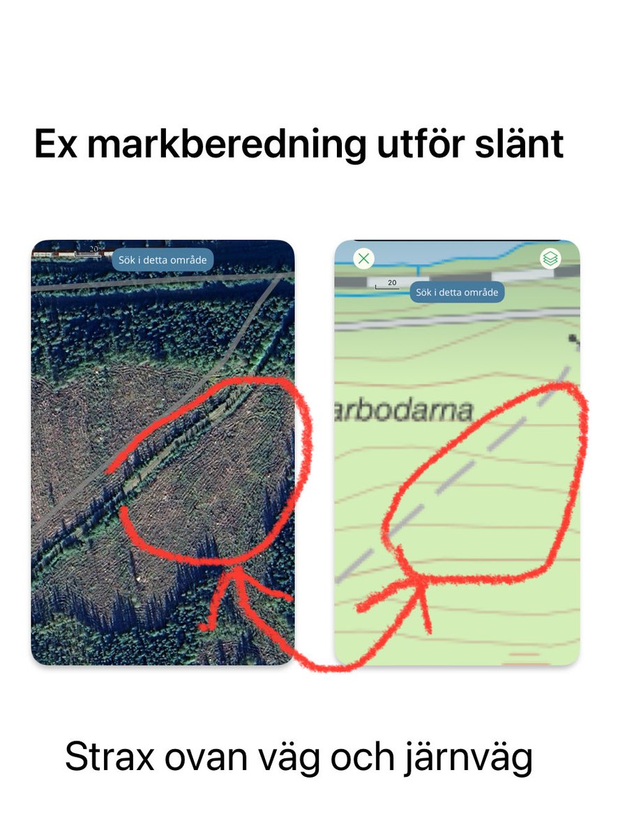 ”Tsunamin vid Skorped” - del 7b. Med 40-50 % avverkningar 0-10 år är det högst troligt att dessa bidragit till hela flödet med minst 25 %. Troligt är också att ytvattenflödet blivit snabbare p g a markberedning tvärs höjdkurvor (vanligt) och högre grundvatten. Haverikom får jobb.