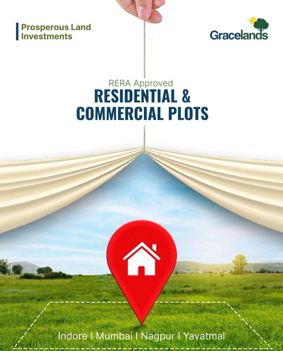 Kapilyadaav's tweet photo. From Vision to Reality, Your Land of Grace Awaits.

Trusted Real Estate Developers with more than 3 decades of experience with over 30+landmark projects delivered across Indore, our foundation is built on trust, transparency, and a commitment to lasting value.
#Graceland https://t.co/Rr8VuuUiCq