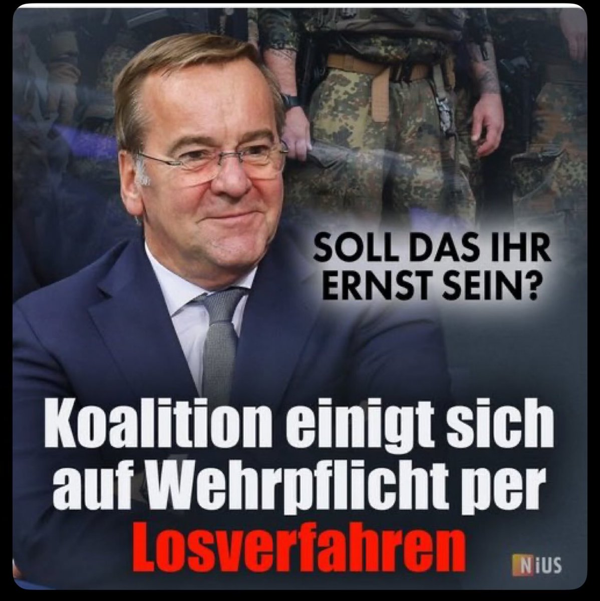 Art. 3 (1) GG: Alle Menschen sind vor dem Gesetz gleich.
Außer denen, die das kürzere Los ziehen.

PS: Zwangsrekrutierung ist und bleibt Sklaverei.