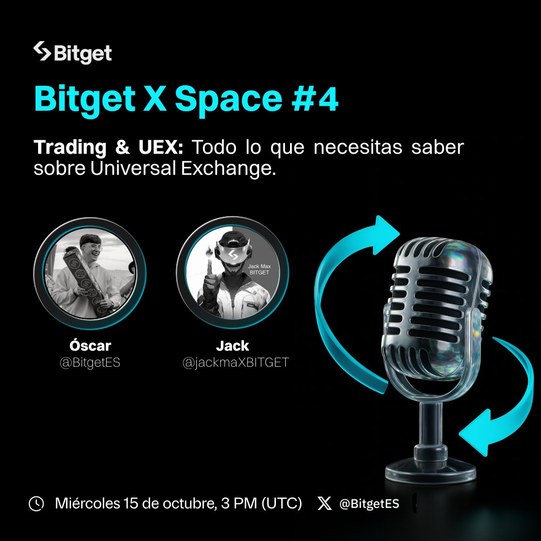 🚨 MAÑANA BITGET X SPACE #4: Todo lo que necesitas saber sobre Trading y Universal Exchange. 

🎙️ Exploraremos con <a href="/jackmaXBITGET/">jackmaxbitget</a> el significado de Universal Exchange y lo que implica ser un Trader profesional.

¡Únete a nuestro X Space y aprendamos juntos!  

Activa tu