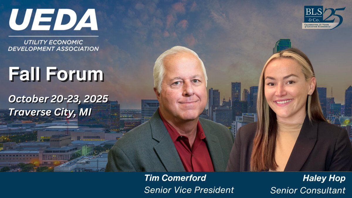 BLS &amp; Co. Senior Vice President Tim Comerford and Senior Consultant Haley Hop will represent the firm at the UEDA Fall Forum next week. If you’ll be attending, we’d welcome the opportunity to connect so please drop a comment below!