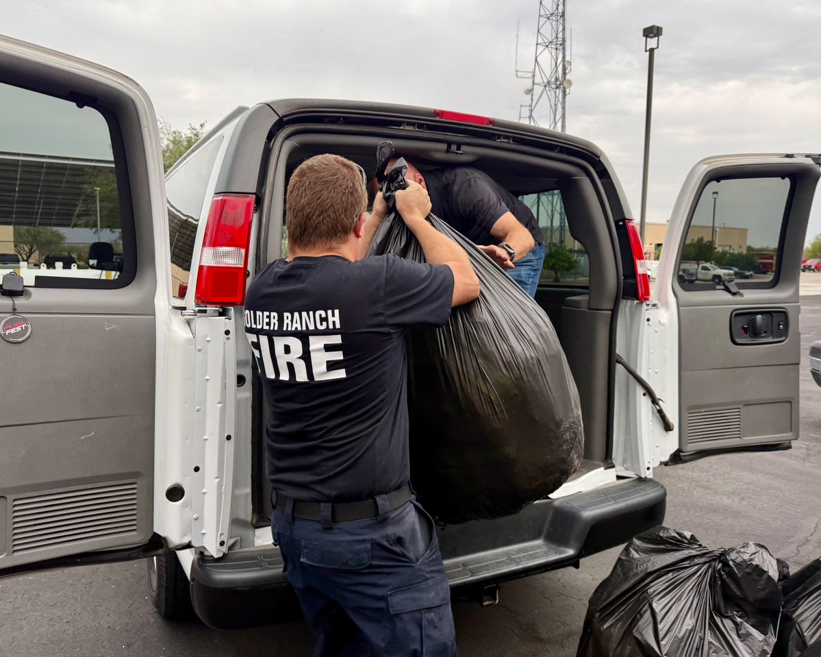 Reusing and recycling ♻️firefighter style!
Golder Ranch Fire District recently donated 40 sets of firefighter protective gear, known as turnouts, along with several pairs of boots to the East Valley Institute of Technology’s Fire and Emergency Services program.
While this gear