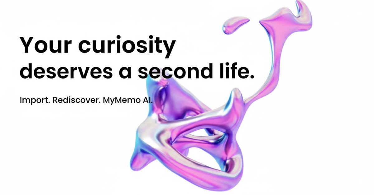 MyMemoAI's tweet image. Exporting saves what you read.
Importing helps you grow from it.
MyMemo AI turns your Pocket archive into an evolving mind.
Import now: mymemo.ai/blog/how-to-im…

#AItools #PKM