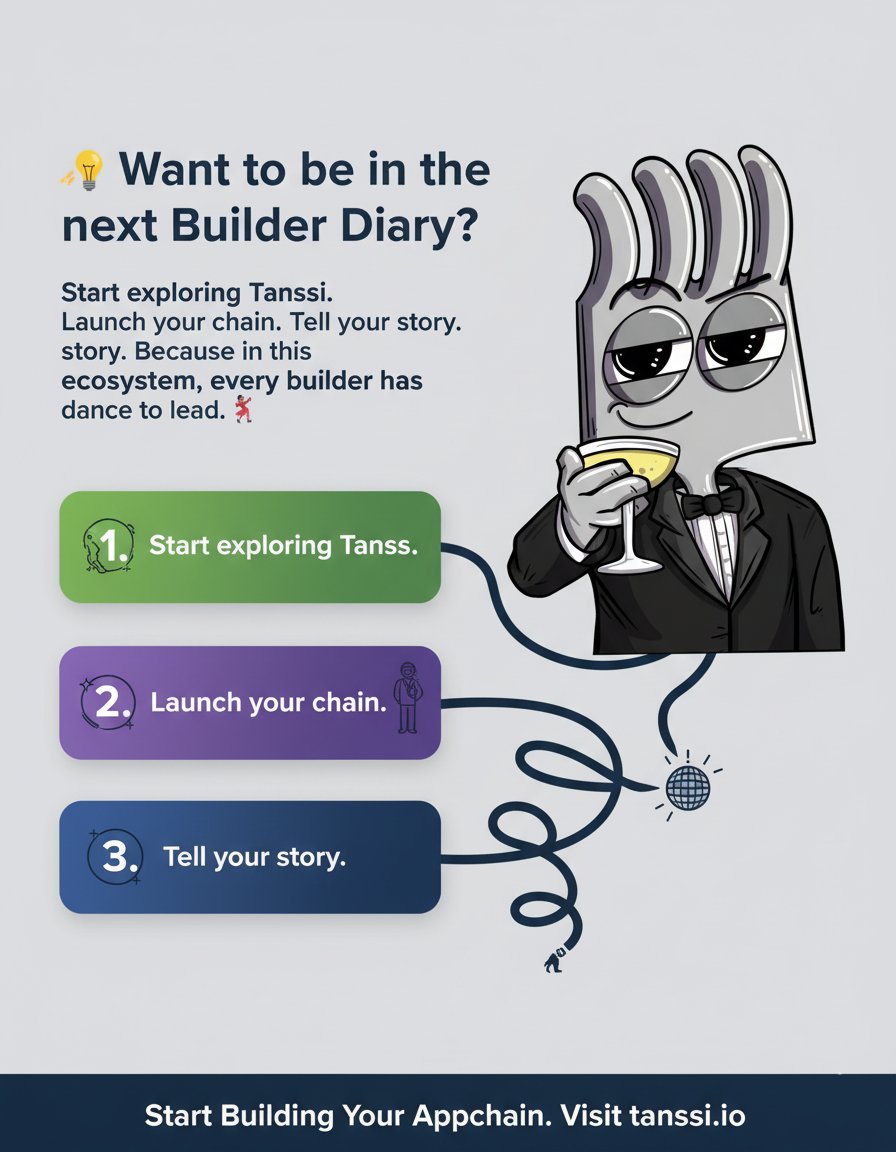 ARQureshi_10's tweet image. 10/🚀 Want to be in the next Builder Diary?

Start exploring @TanssiNetwork 

Launch your chain.
Tell your story.
Because in this ecosystem, every builder has a dance to lead. 💃

#TanssiNetwork #Web3 #Appchains