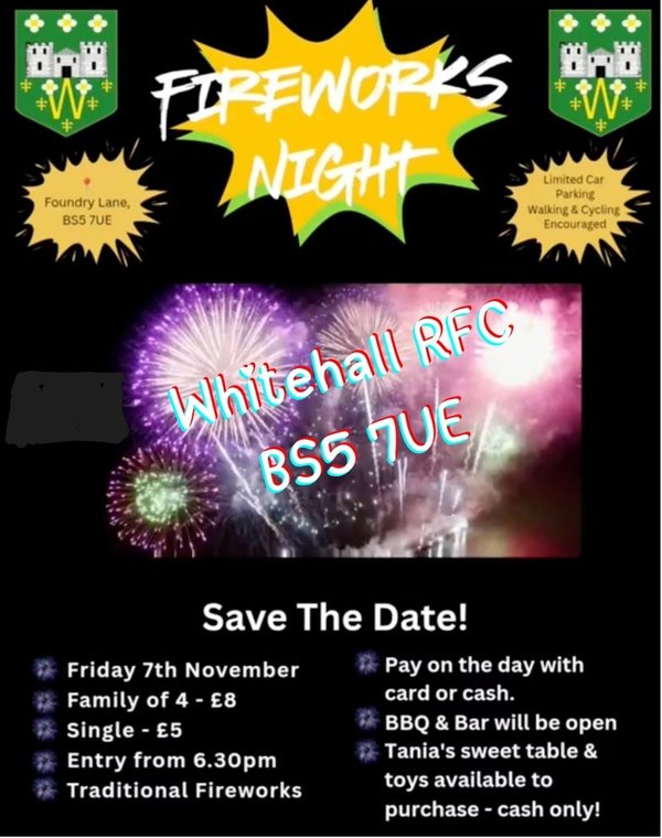 Fireworks Display at Whitehall RFC #Pitchero
pitchero.com/clubs/whitehal…